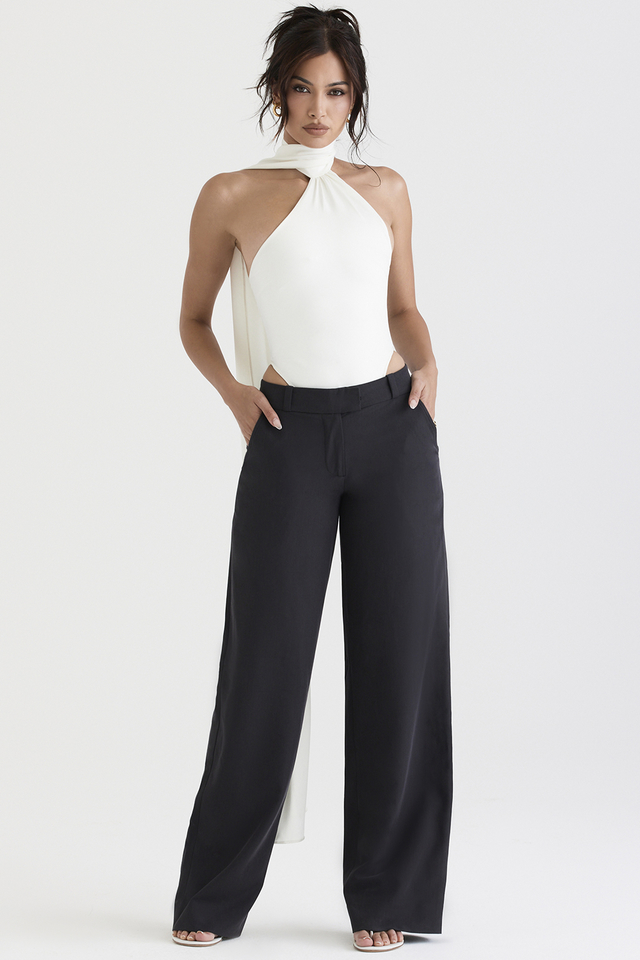 'Cameron' Grey Loose Fit Trousers
